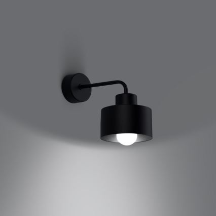 Nástenná lampa SAVAR 1xE27/60W/230V čierna