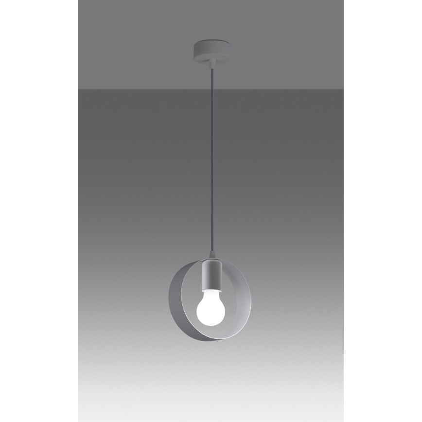 Luster na lanku TITRAN 1xE27/60W/230V biela