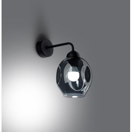 Nástenná lampa FILLAN 1xE27/60W/230V čierna