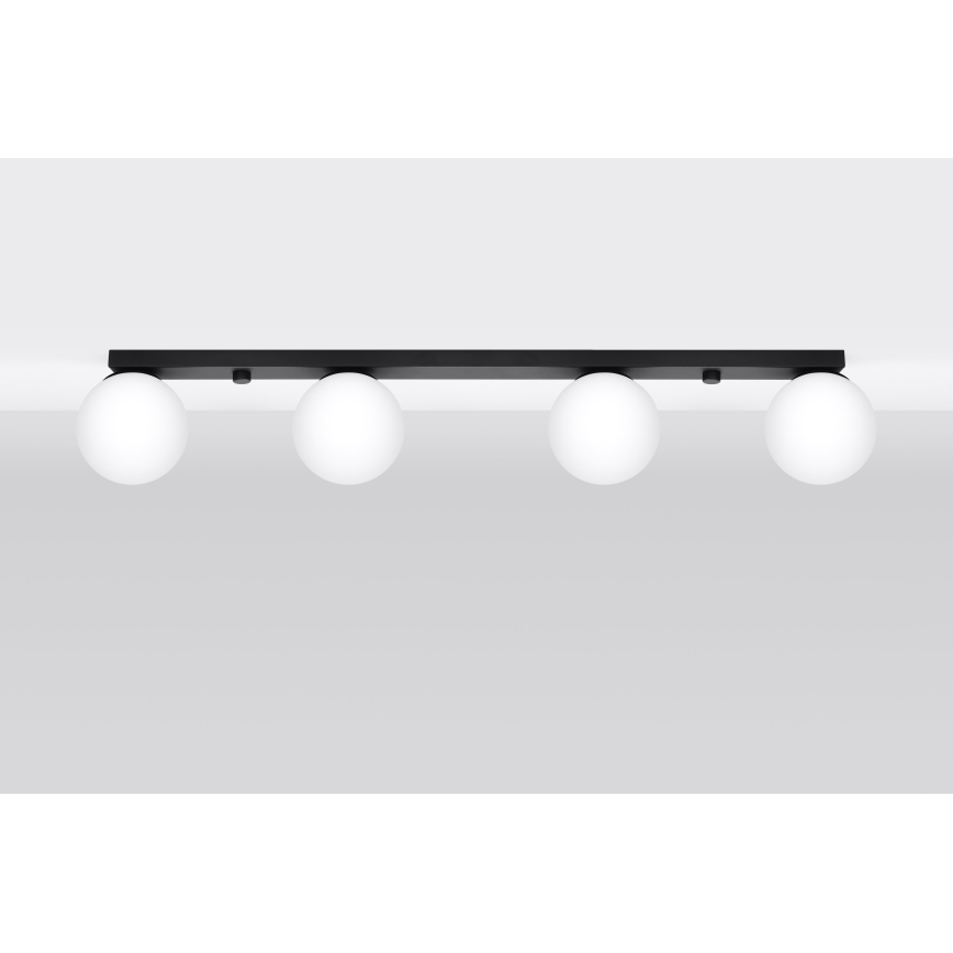 Stropné svietidlo YOLI 4xG9/12W/230V čierna