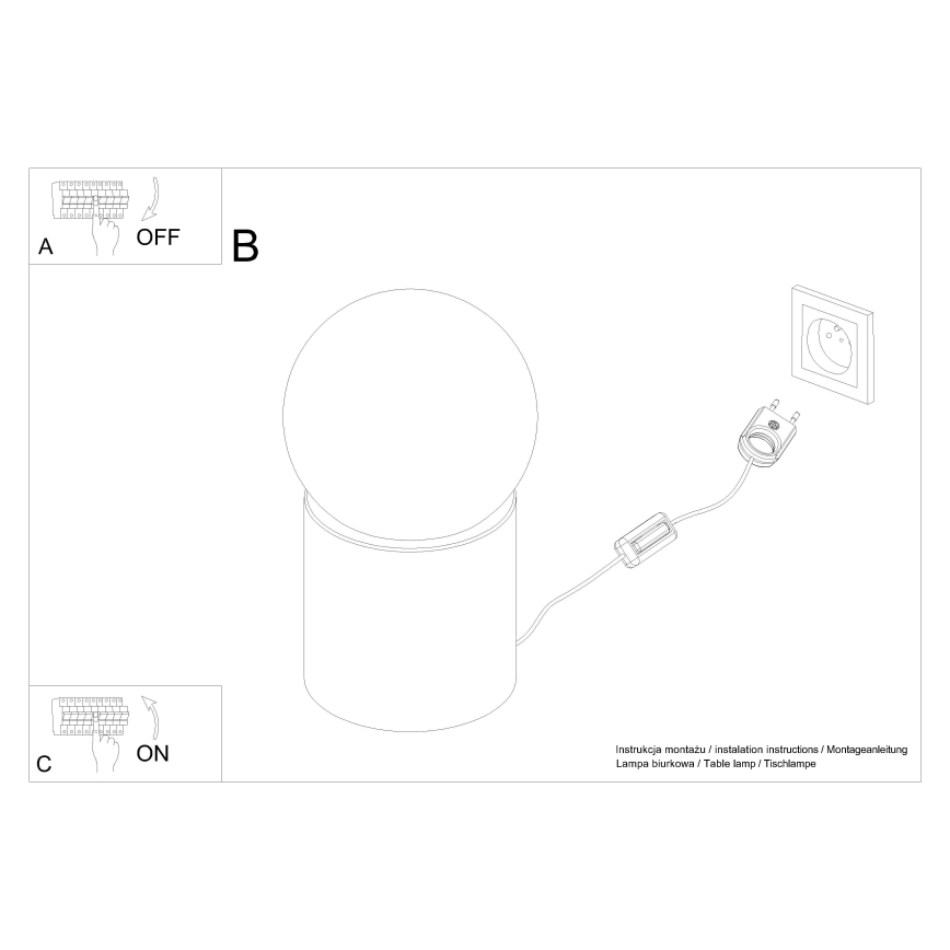 Stolná lampa BOOMO 1xG9/8W/230V buk