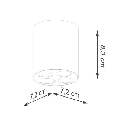 LED Bodové svietidlo ZOE LED/9W/230V biela