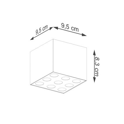 LED Bodové svietidlo OZZY LED/16W/230V čierna