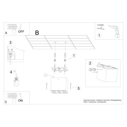 LED Bodové svietidlo OZZY LED/16W/230V čierna