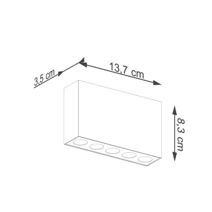 LED Bodové svietidlo SOLE LED/11W/230V čierna