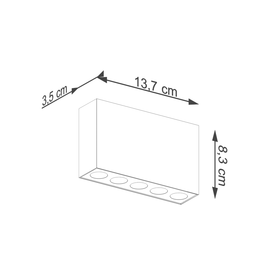 LED Bodové svietidlo SOLE LED/11W/230V čierna