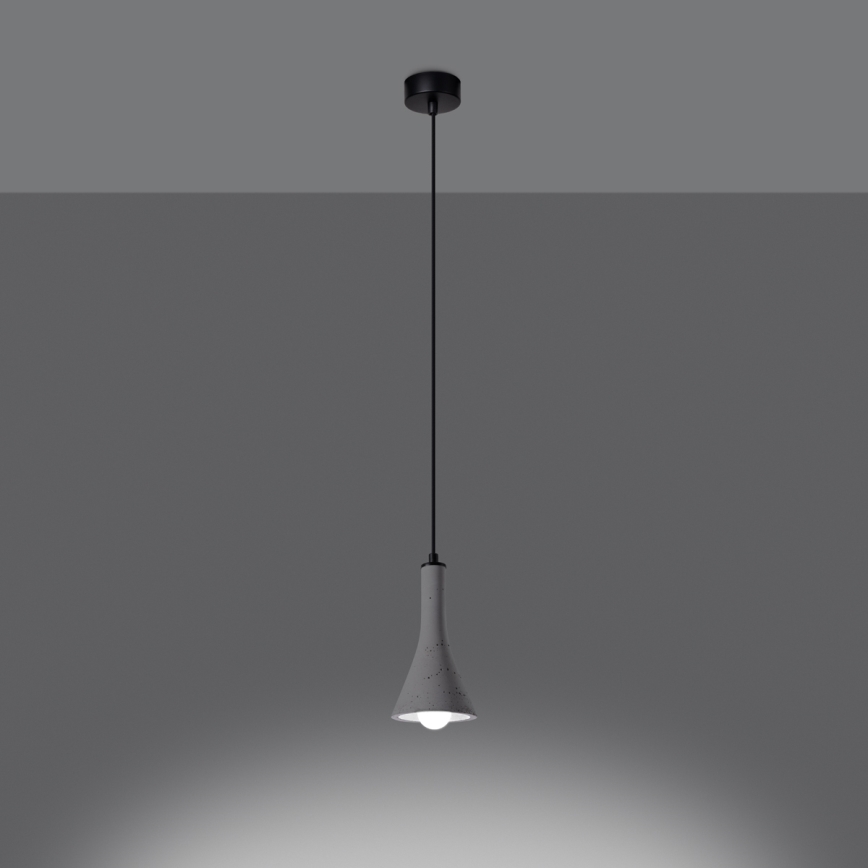 Luster na lanku REA 1xE14/12W/230V betón