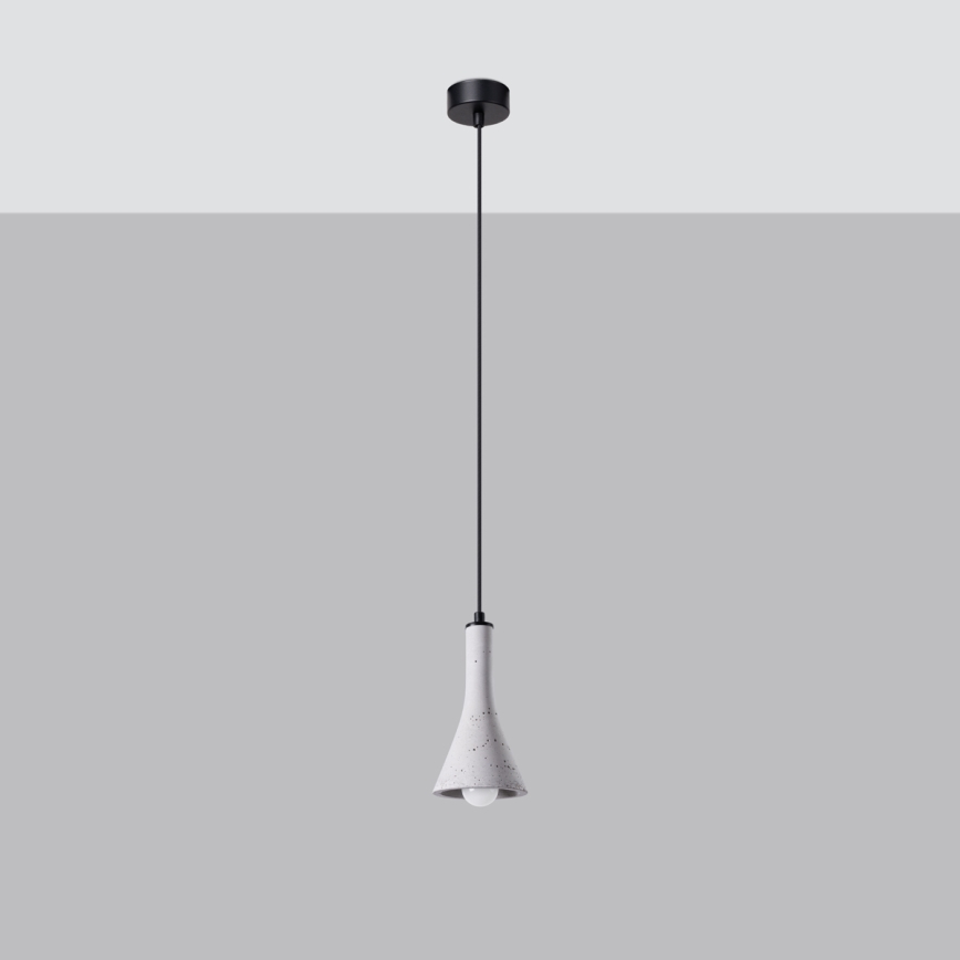 Luster na lanku REA 1xE14/12W/230V betón
