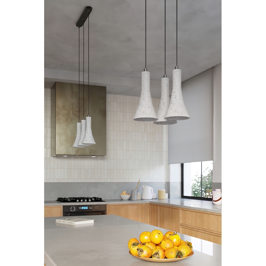 Luster na lanku REA 1xE14/12W/230V betón