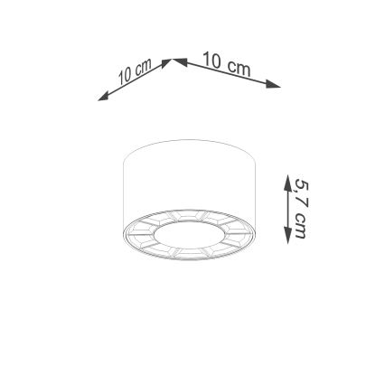 LED Bodové svietidlo DIO LED/10W/230V biela