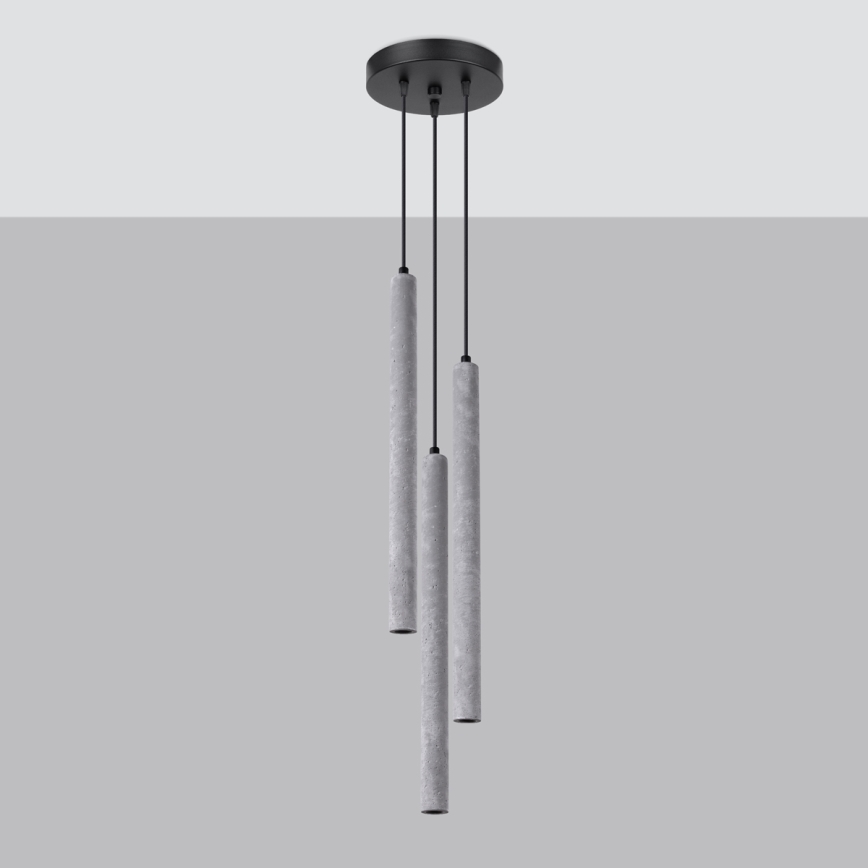 Luster na lanku PASTELO 3xG9/8W/230V betón