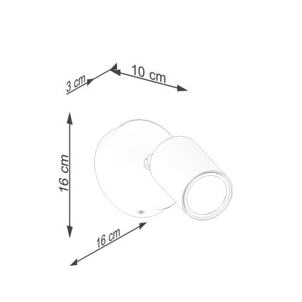 Nástenné bodové svietidlo VERDO 1xGU10/10W/230V biela/buk