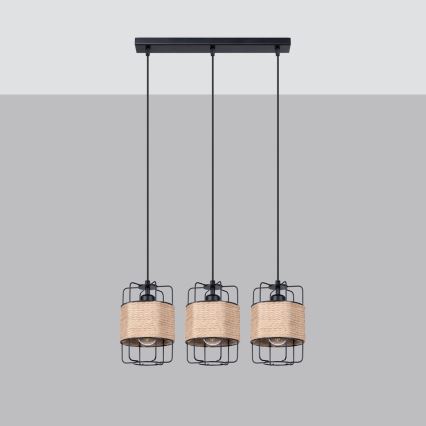 Luster na lanku GIZUR 3xE27/15W/230V