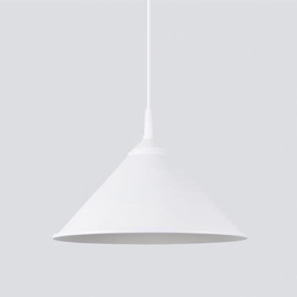 Luster na lanku ZUMA 1xE27/15W/230V pr. 30 cm biela