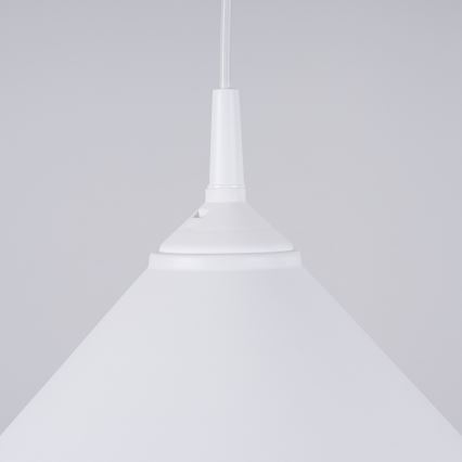Luster na lanku ZUMA 1xE27/15W/230V pr. 30 cm biela