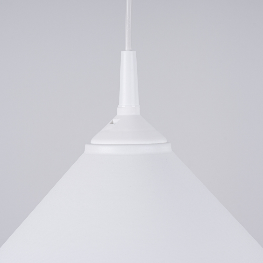 Luster na lanku ZUMA 1xE27/15W/230V pr. 30 cm biela