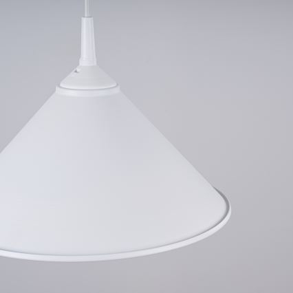 Luster na lanku ZUMA 1xE27/15W/230V pr. 30 cm biela