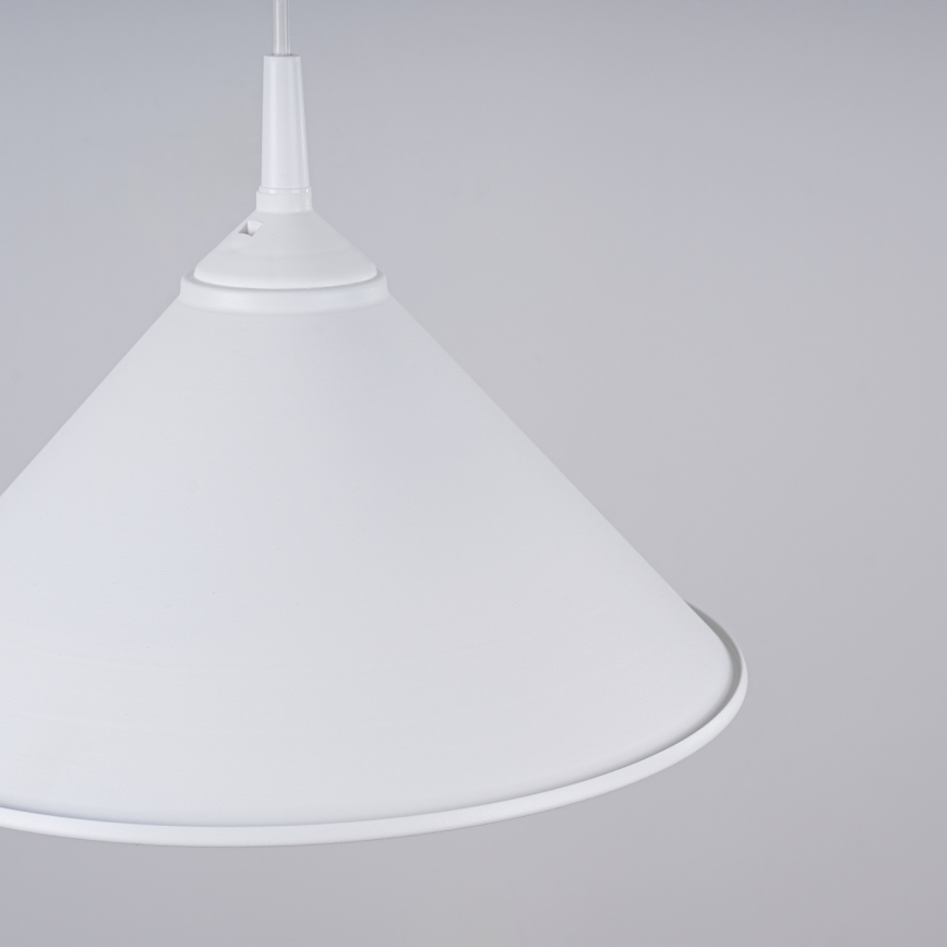 Luster na lanku ZUMA 1xE27/15W/230V pr. 30 cm biela