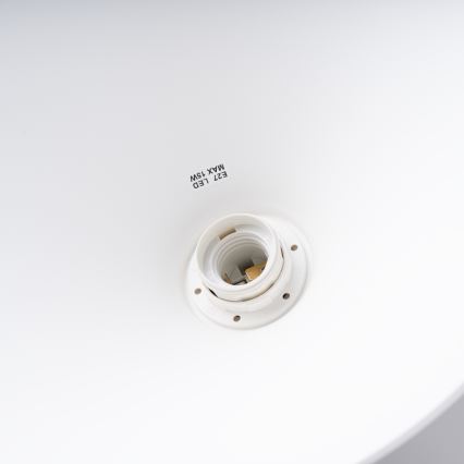 Luster na lanku ZUMA 1xE27/15W/230V pr. 30 cm biela