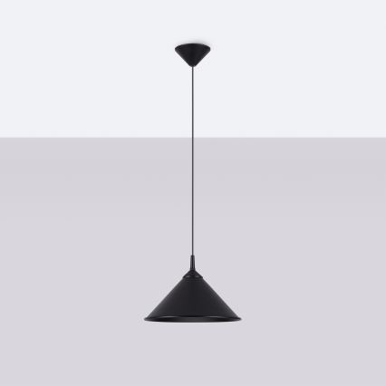 Luster na lanku ZUMA 1xE27/15W/230V pr. 30 cm čierna