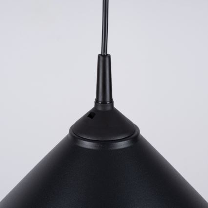 Luster na lanku ZUMA 1xE27/15W/230V pr. 30 cm čierna