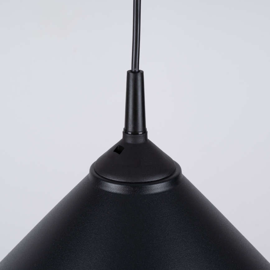 Luster na lanku ZUMA 1xE27/15W/230V pr. 30 cm čierna
