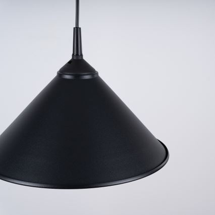 Luster na lanku ZUMA 1xE27/15W/230V pr. 30 cm čierna