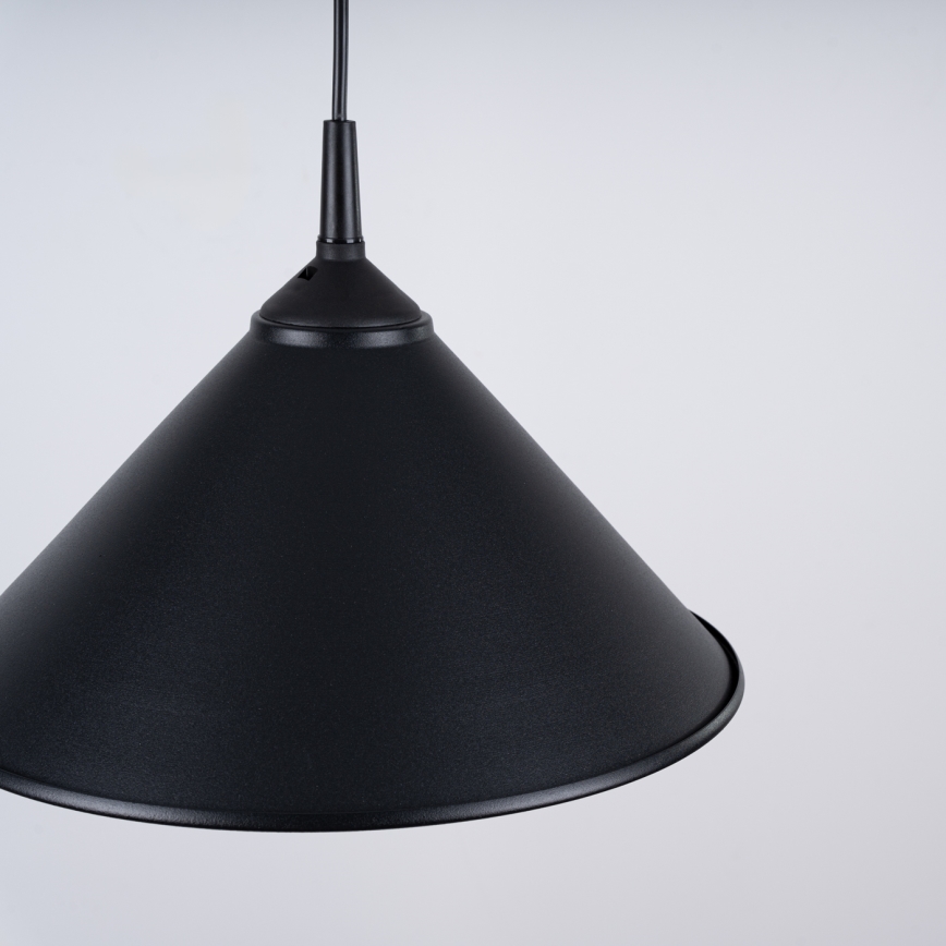 Luster na lanku ZUMA 1xE27/15W/230V pr. 30 cm čierna