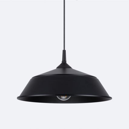 Luster na lanku FRIKA 1xE27/15W/230V pr. 34 cm čierna