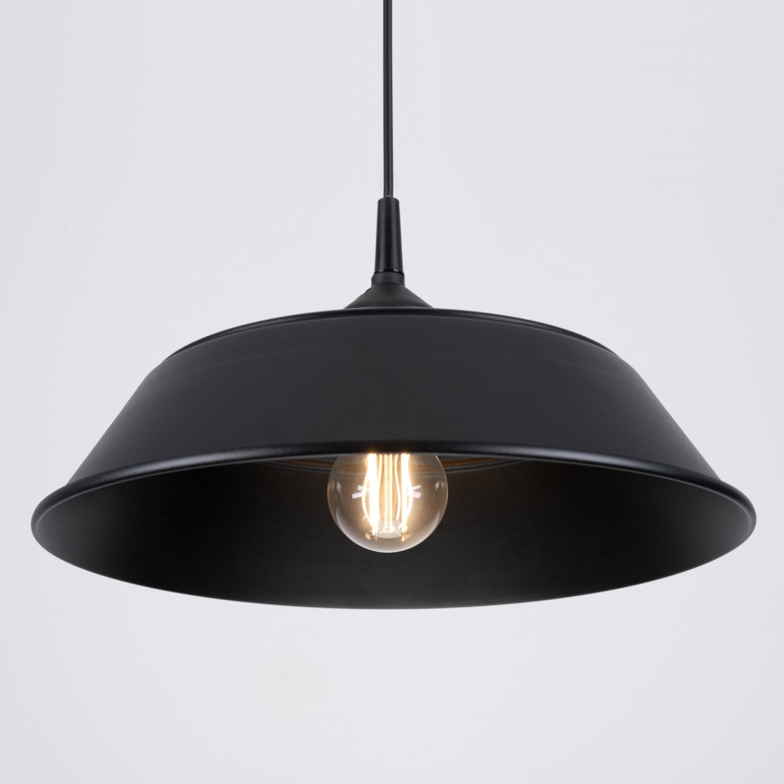 Luster na lanku FRIKA 1xE27/15W/230V pr. 34 cm čierna