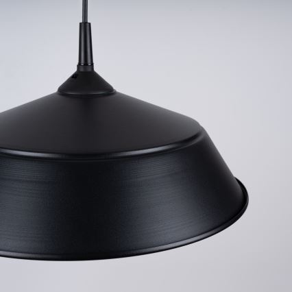 Luster na lanku FRIKA 1xE27/15W/230V pr. 34 cm čierna