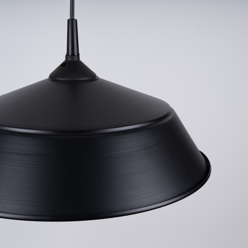Luster na lanku FRIKA 1xE27/15W/230V pr. 34 cm čierna