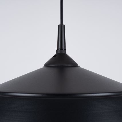 Luster na lanku FRIKA 1xE27/15W/230V pr. 34 cm čierna