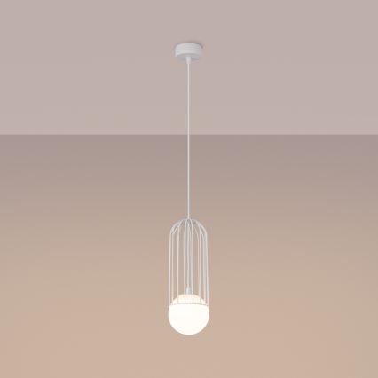 Luster na lanku BRINA 1xG9/8W/230V biela
