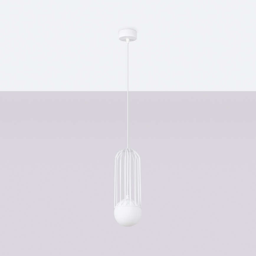 Luster na lanku BRINA 1xG9/8W/230V biela