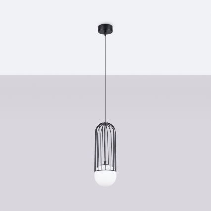 Luster na lanku BRINA 1xG9/8W/230V čierna