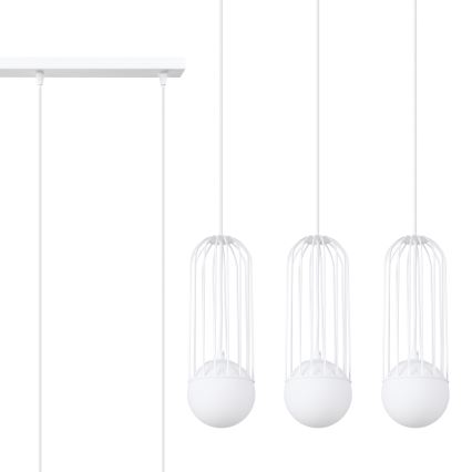 Luster na lanku BRINA 3xG9/8W/230V biela