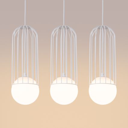 Luster na lanku BRINA 3xG9/8W/230V biela