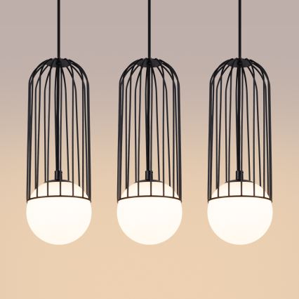Luster na lanku BRINA 3xG9/8W/230V čierna