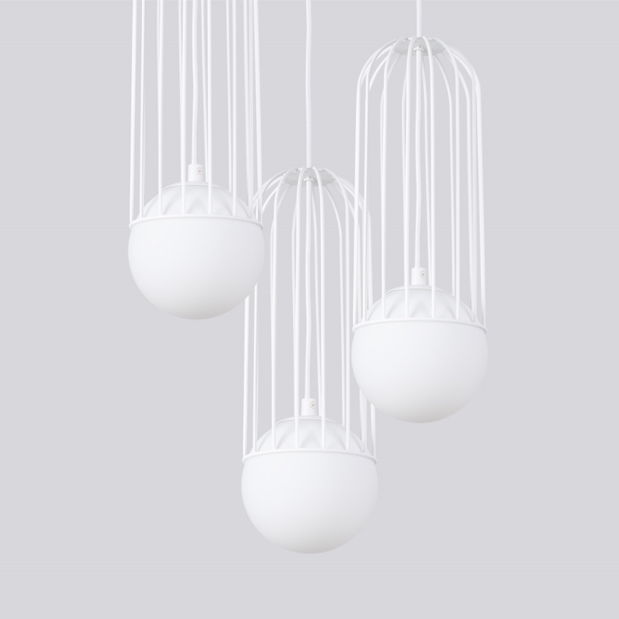 Luster na lanku BRINA 3xG9/8W/230V biela