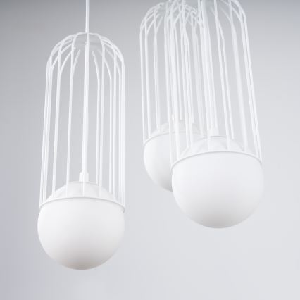 Luster na lanku BRINA 3xG9/8W/230V biela