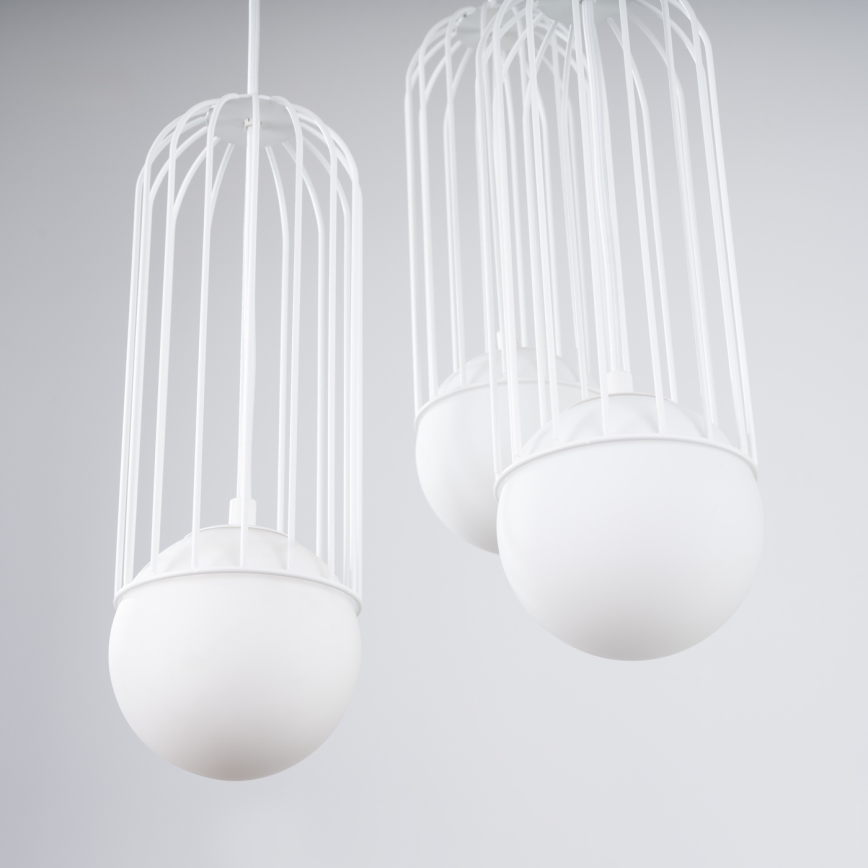 Luster na lanku BRINA 3xG9/8W/230V biela