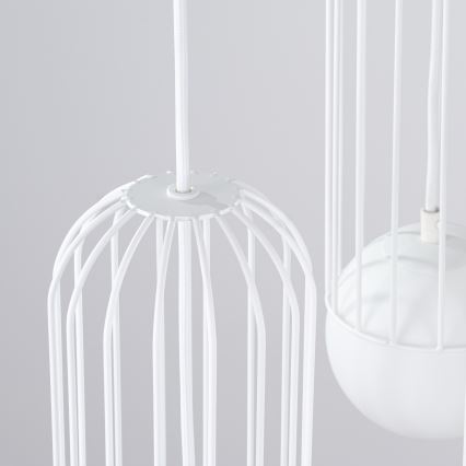 Luster na lanku BRINA 3xG9/8W/230V biela