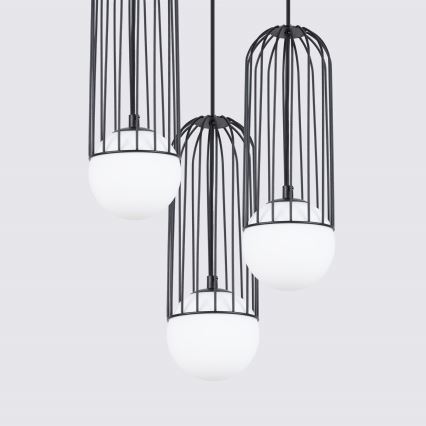 Luster na lanku BRINA 3xG9/8W/230V čierna