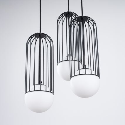 Luster na lanku BRINA 3xG9/8W/230V čierna