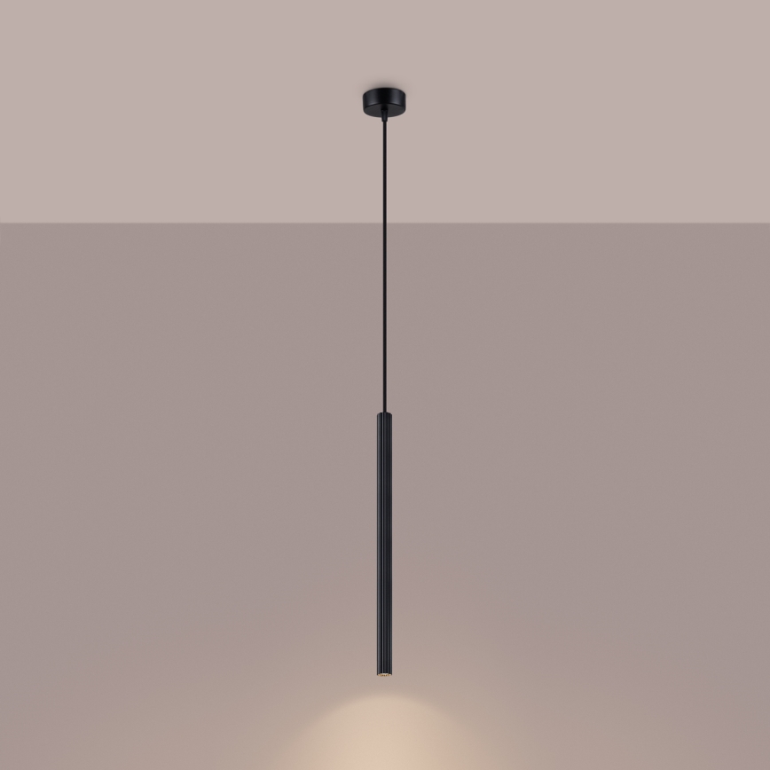 Luster na lanku ARCHE 1xG9/8W/230V čierna