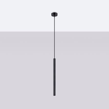 Luster na lanku ARCHE 1xG9/8W/230V čierna
