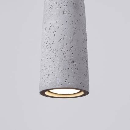 Luster na lanku ELECTRA 1xGU10/10W/230V betón/šedá