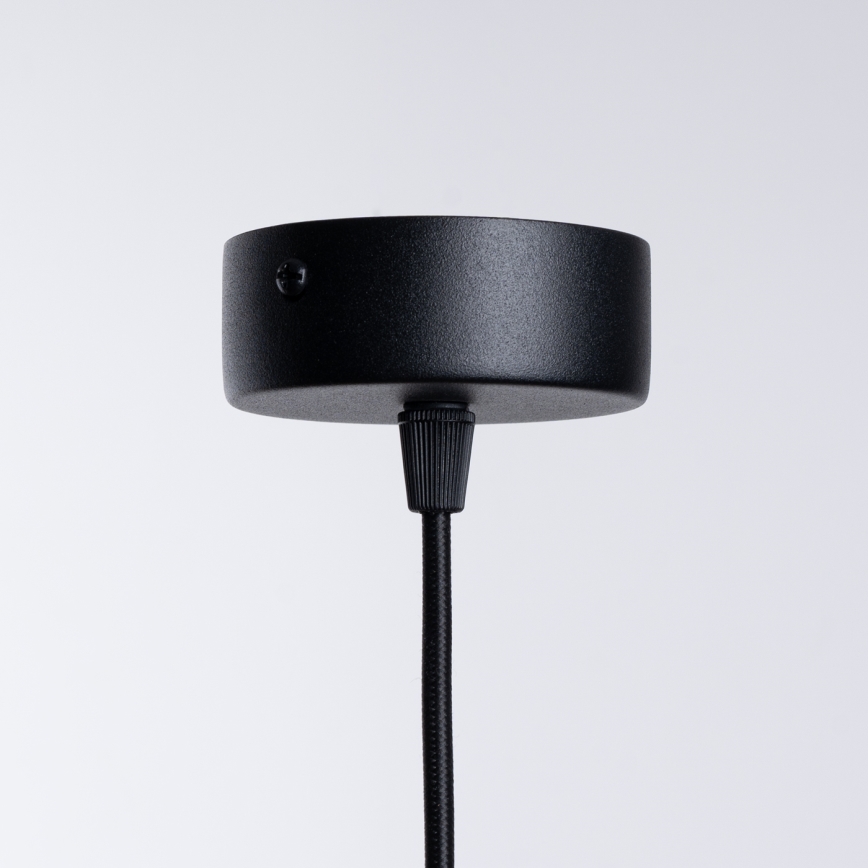 Luster na lanku ELECTRA 1xGU10/10W/230V betón/čierna