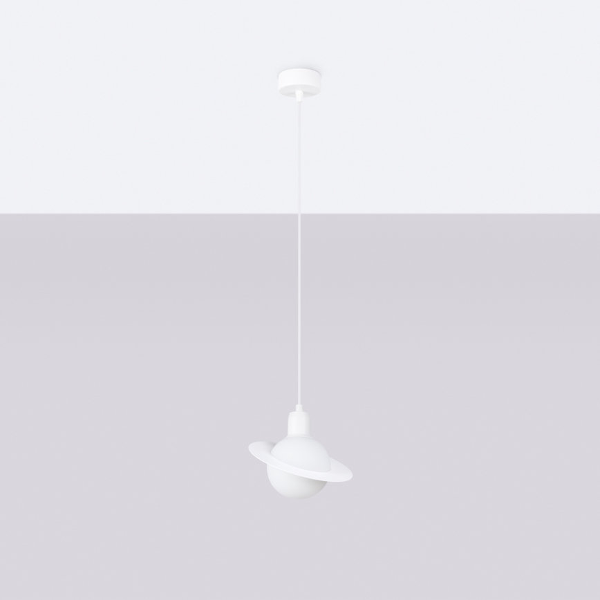Luster na lanku HYPERION 1xG9/8W/230V biela